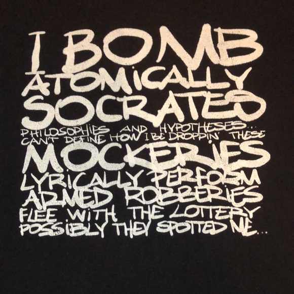 Wu-Tang Clan Triumph Lyrics Tee Shirt - Picture 2 of 11